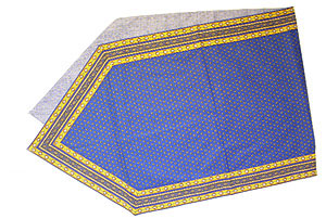 Provencal Table center - runner (Lourmarin. blue x yellow)